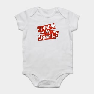 I Love My Family, F is for Family Baby Bodysuit